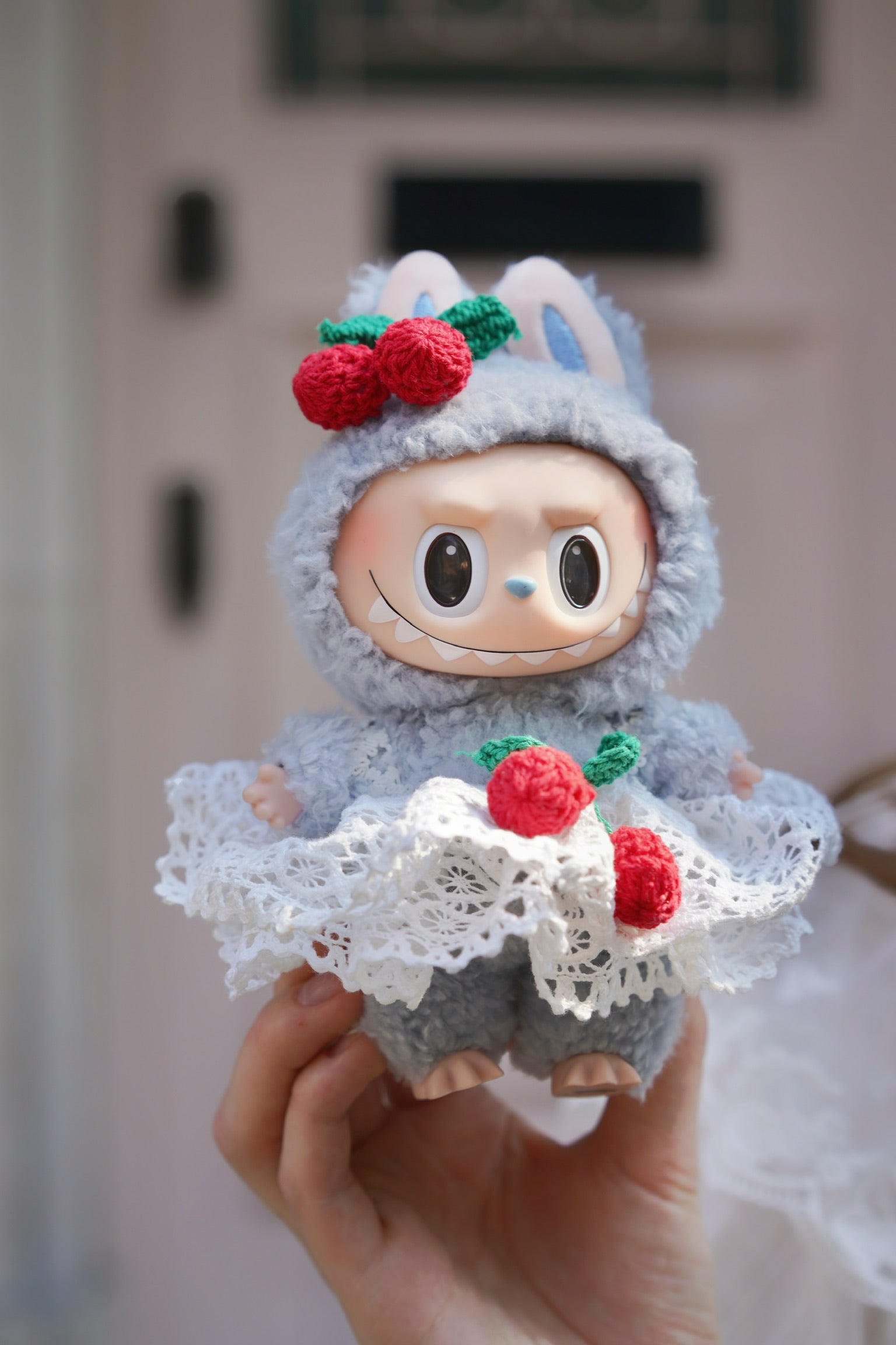 Handmade Cherry Tutu Dress with Ear Band