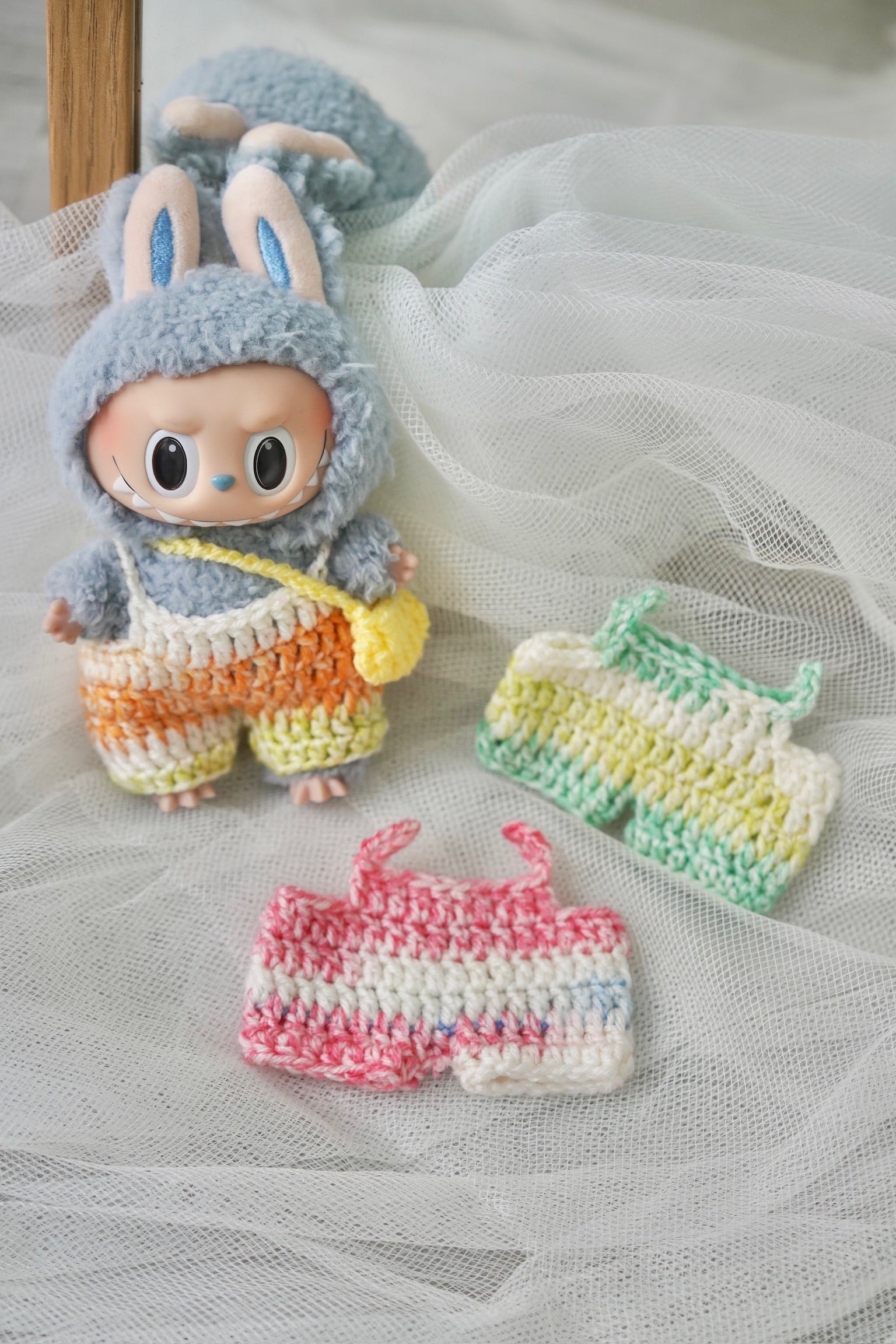 Handmade Rainbow Dungarees