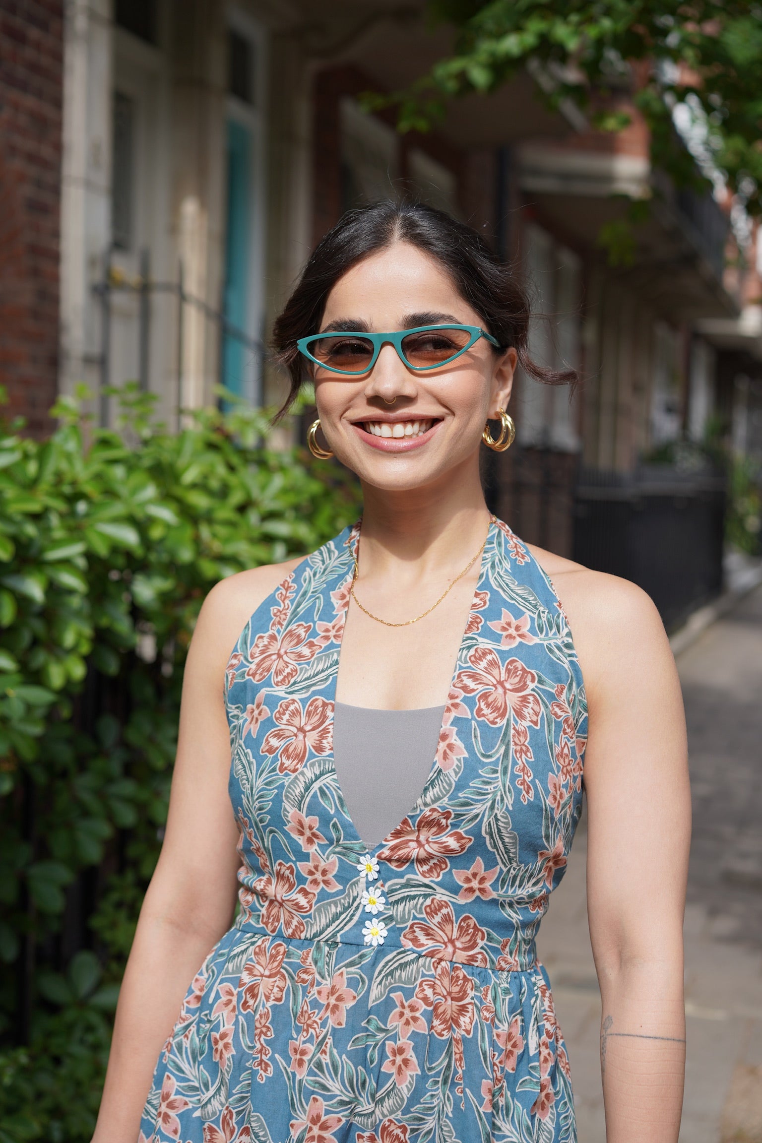 Hibiscus Holiday Halter Neck Dress