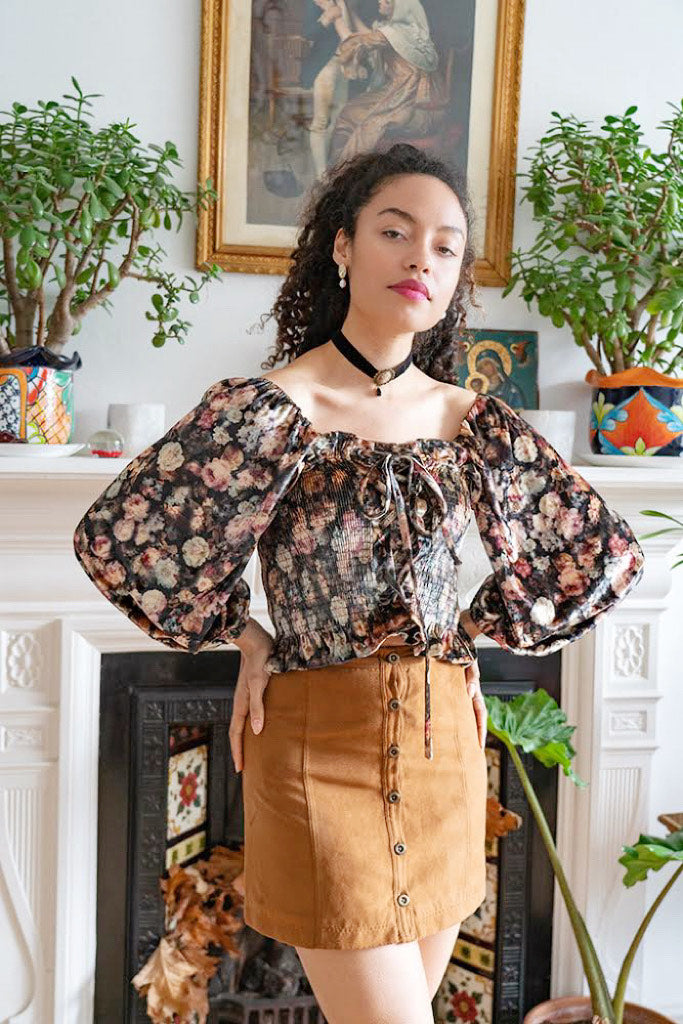 Ophelia Velour Top