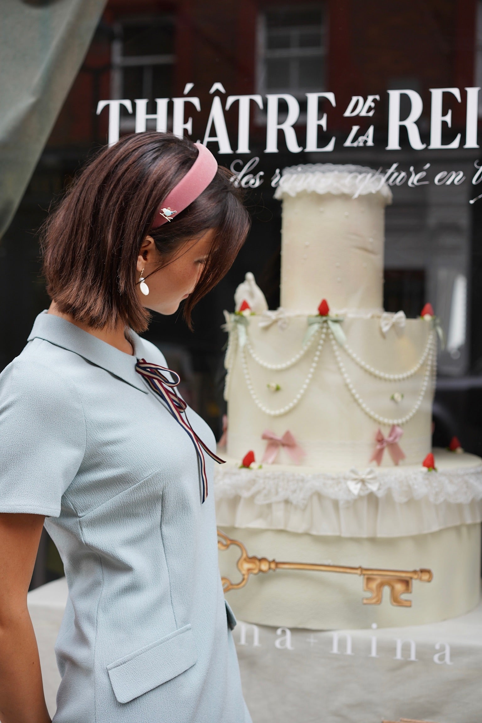 Lucky bird velvet headband