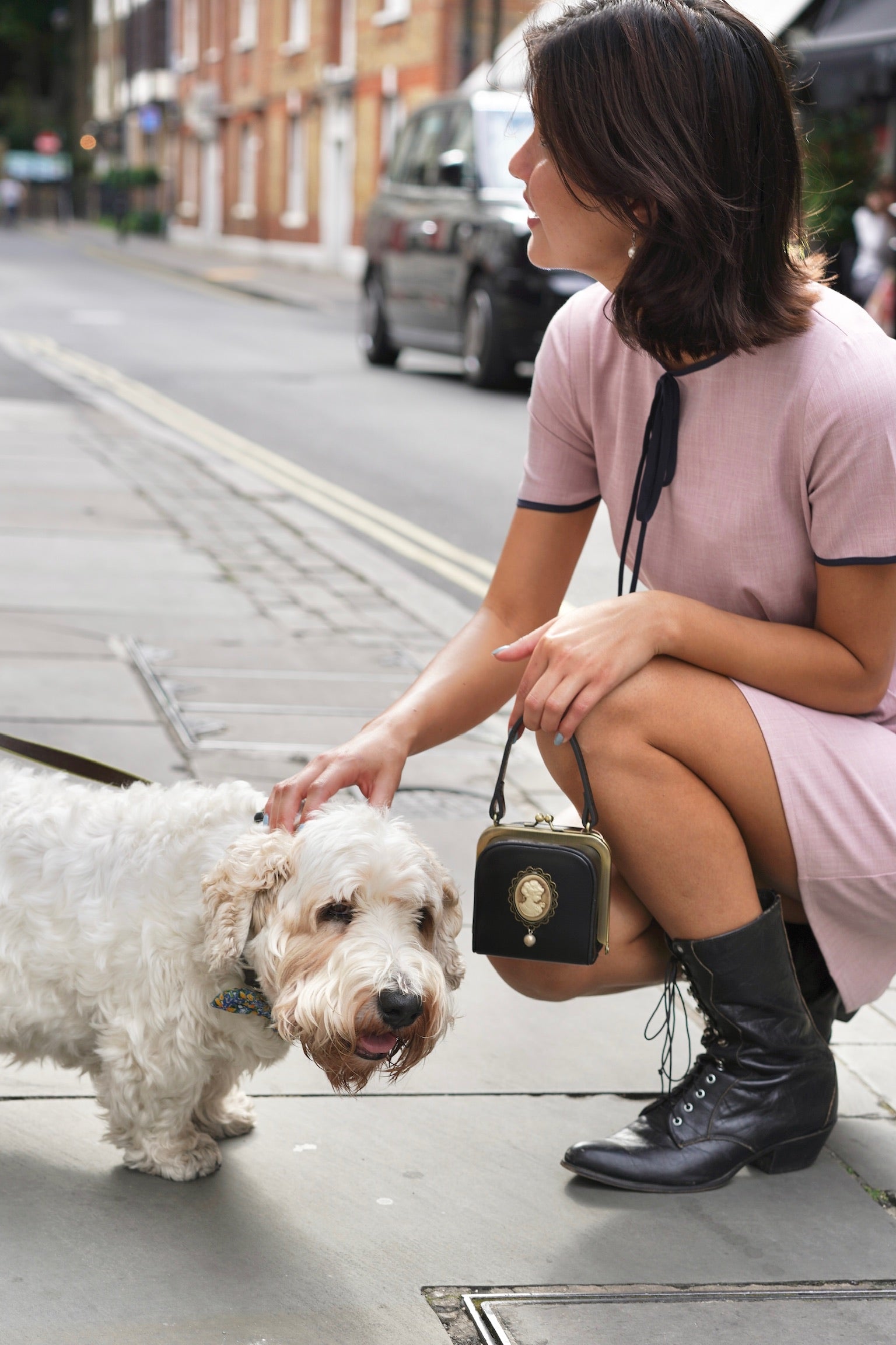 Cameo Mini Clasp Bag