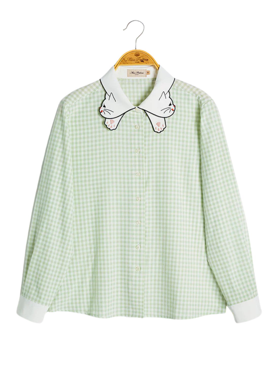 Kitty Bow Shirt (Mint)