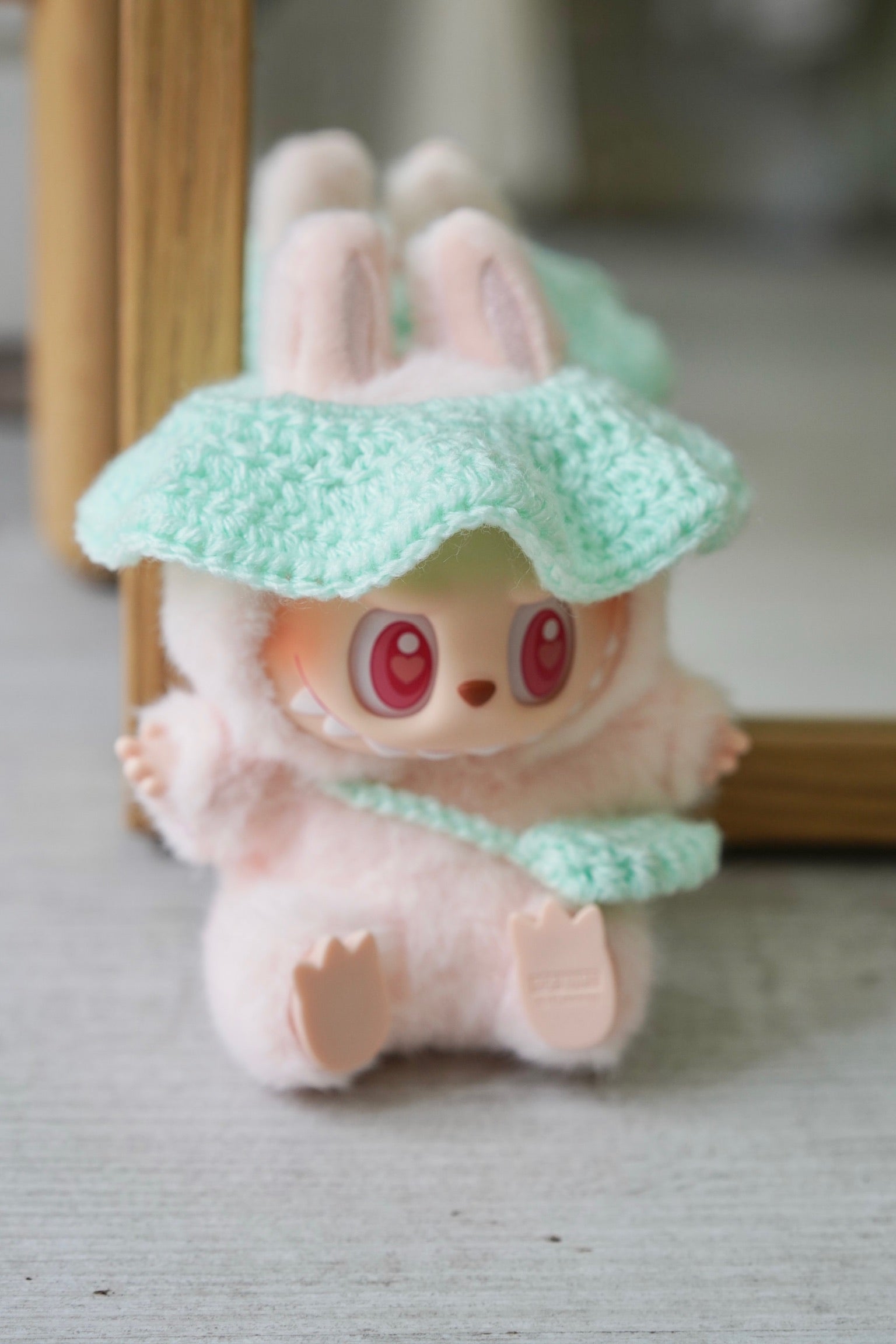 Little Mint Bloom Hat & Bag Set