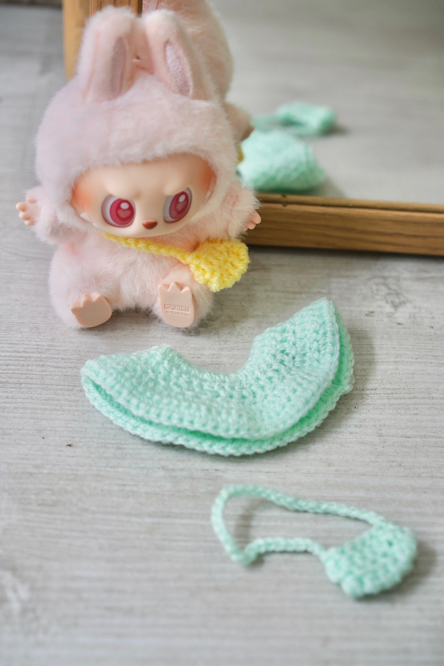 Little Mint Bloom Hat & Bag Set