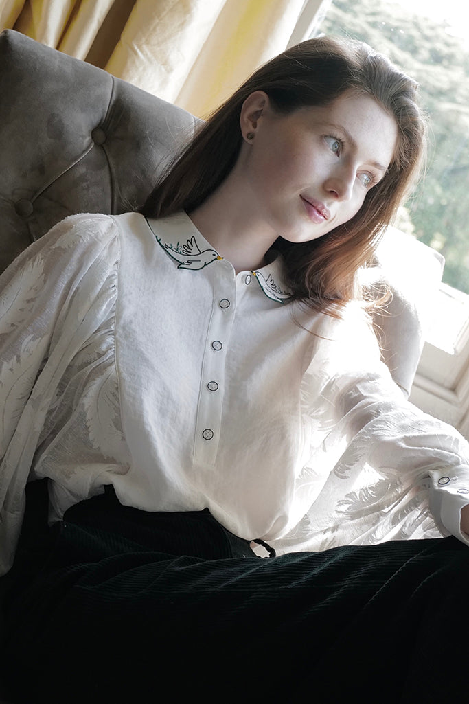 Lucky Bird Top (White)