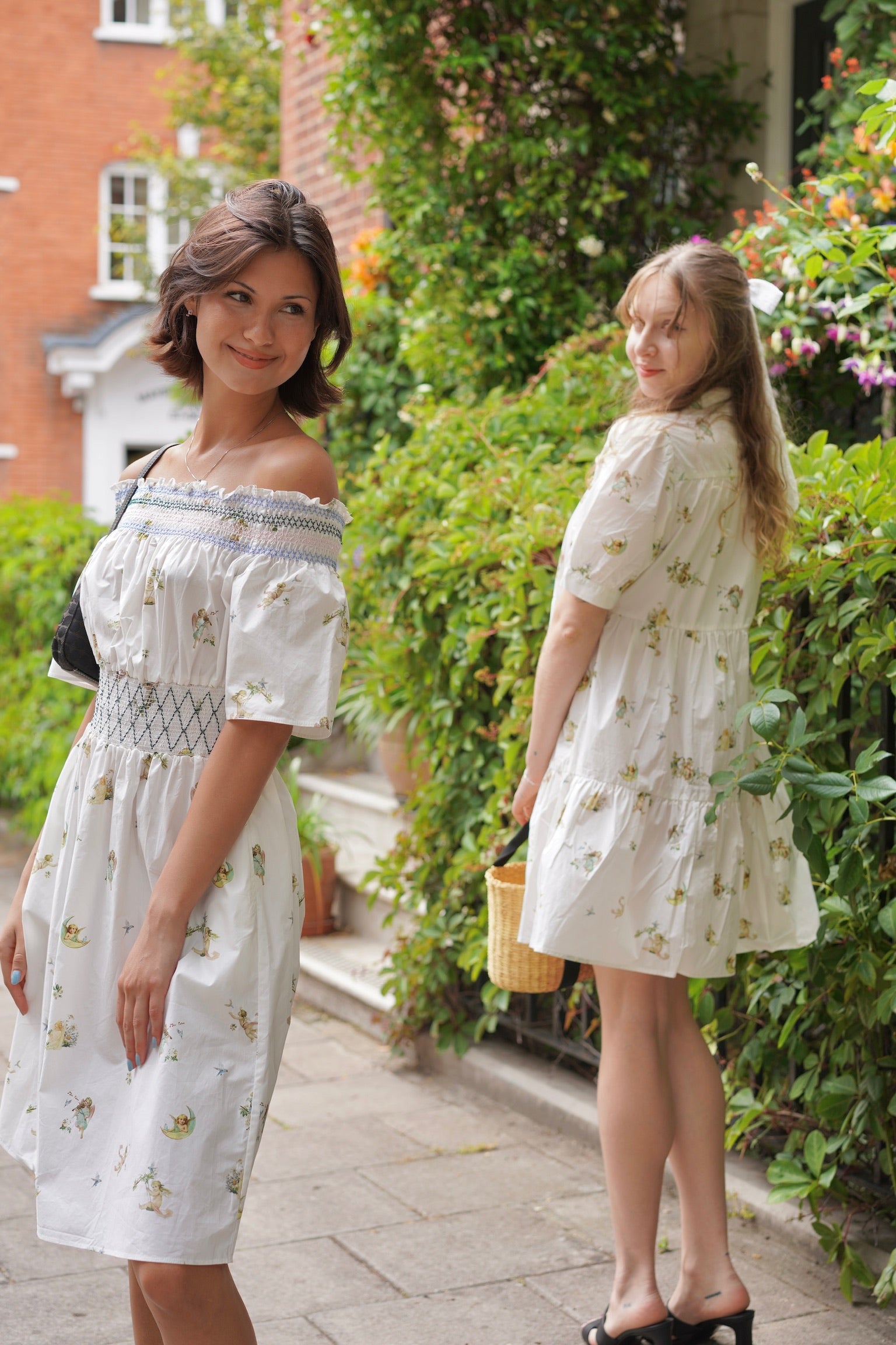 Lucky Angel Shirred Dress