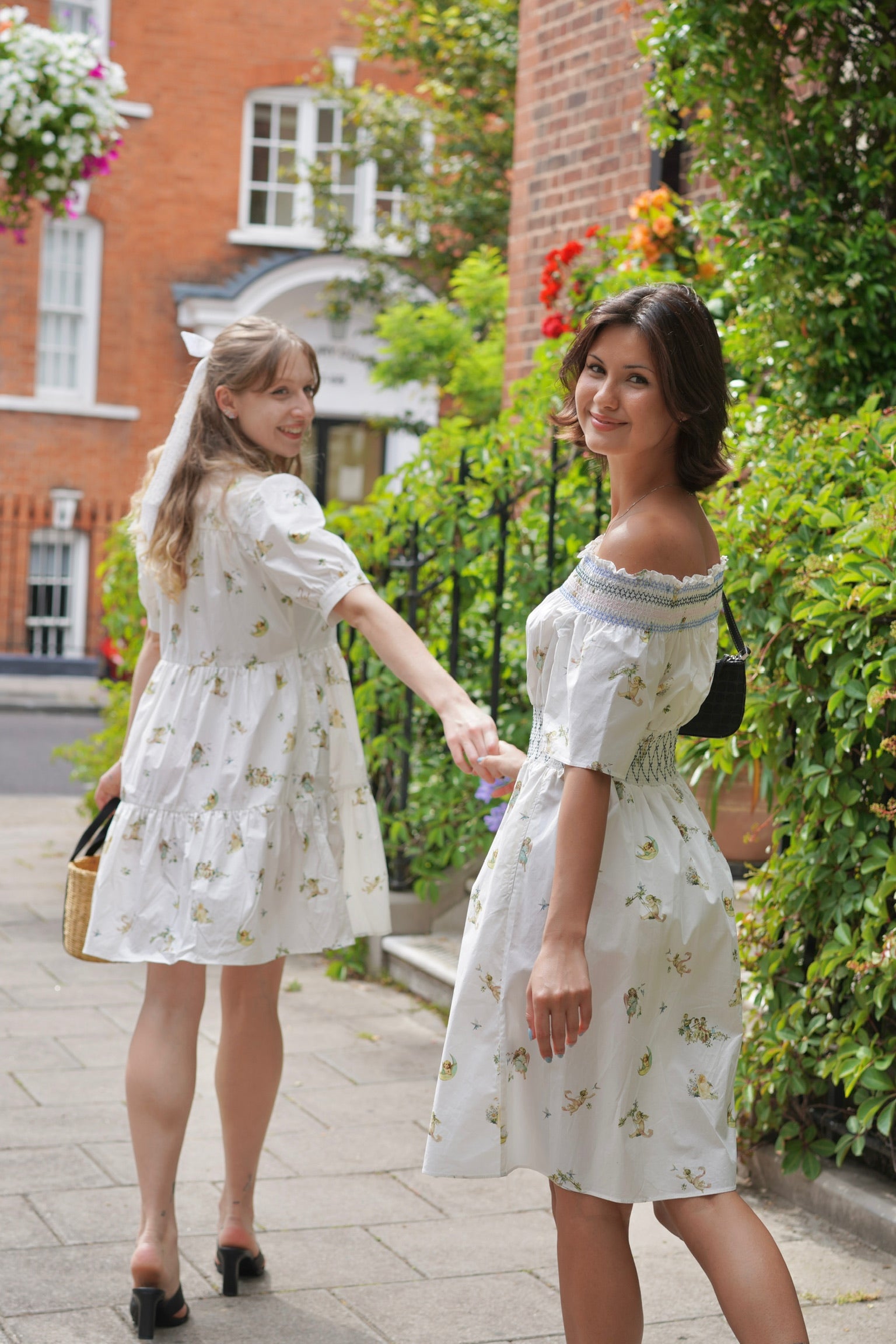 Lucky Angel Shirred Dress