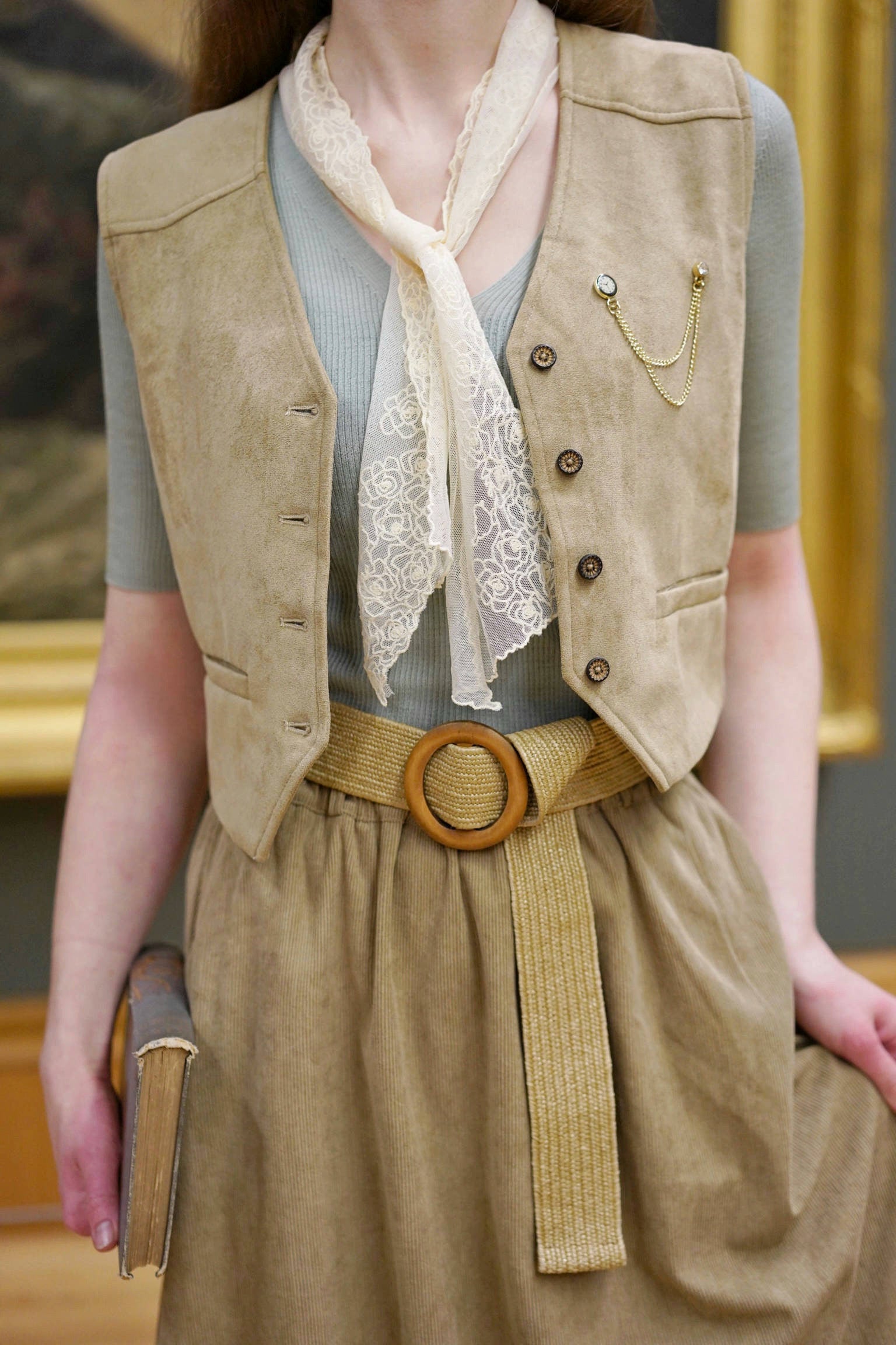 Ash Faux Suede Waistcoat