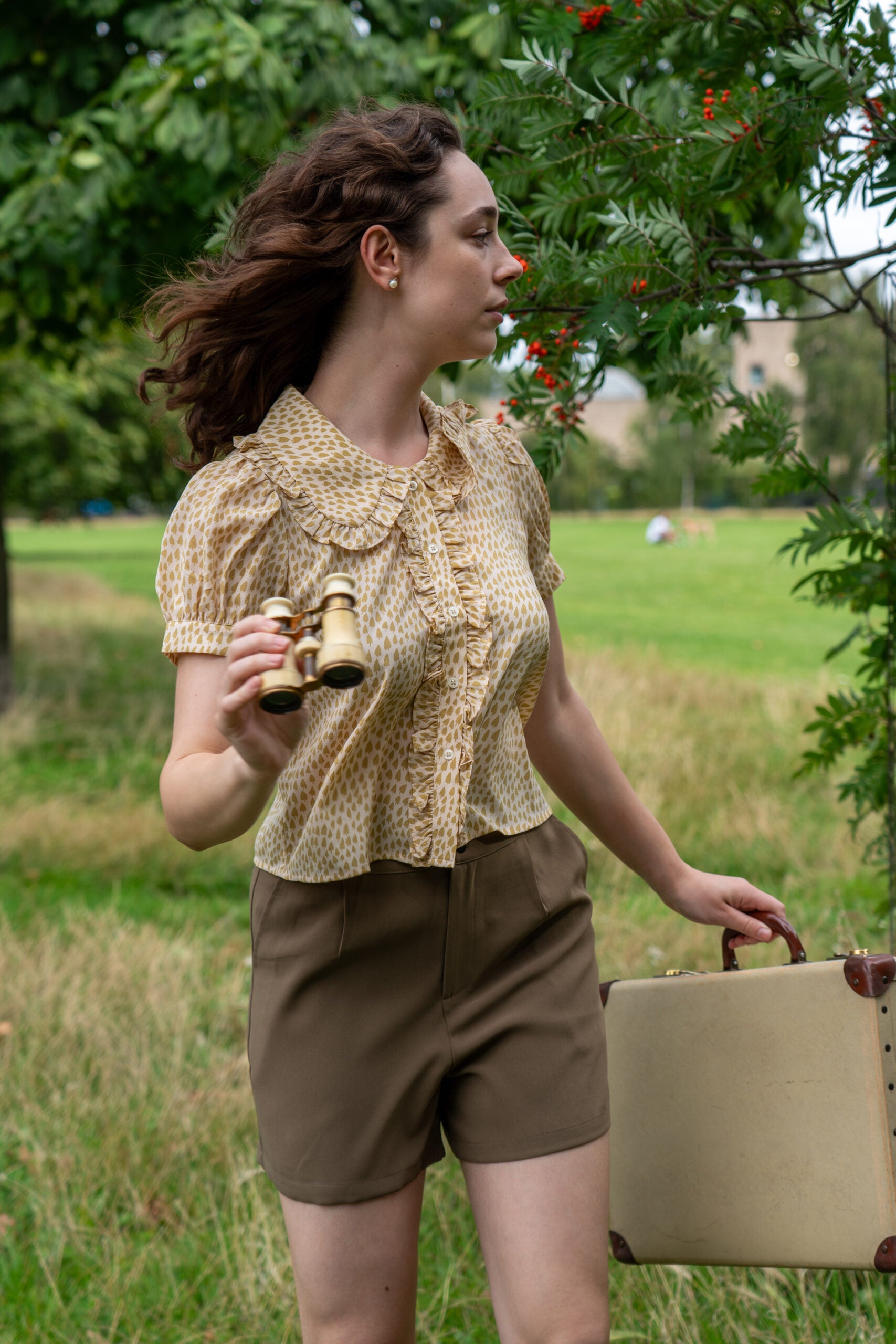 High-Waisted Safari Shorts