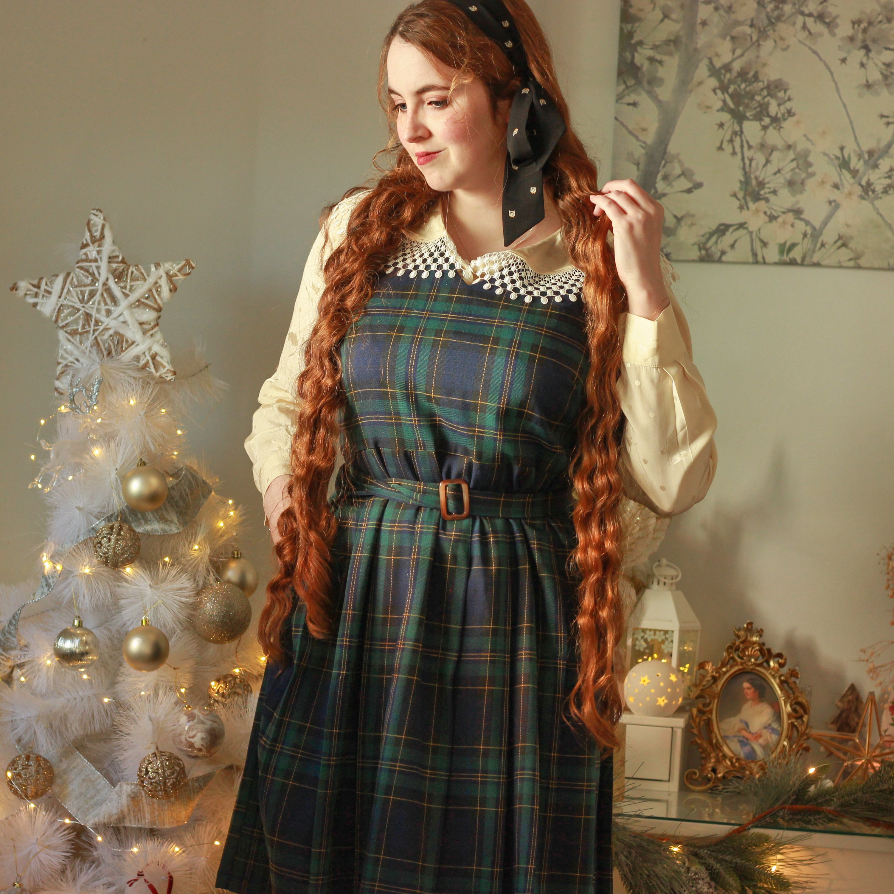 Miriam Tartan Pinafore