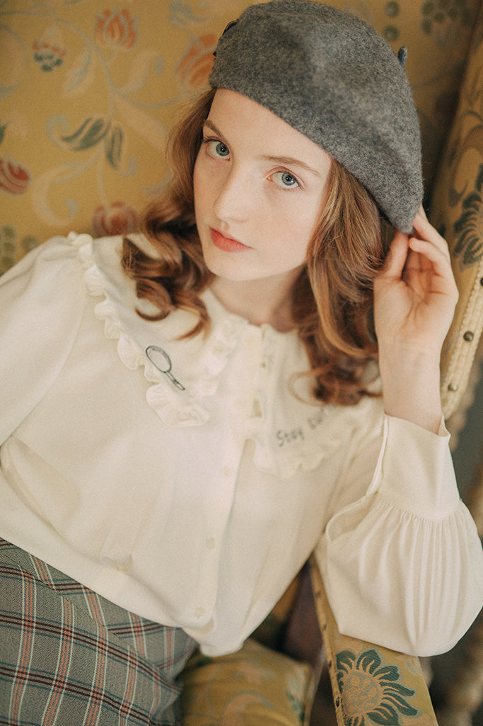 Meow Meow Beret (Grey)