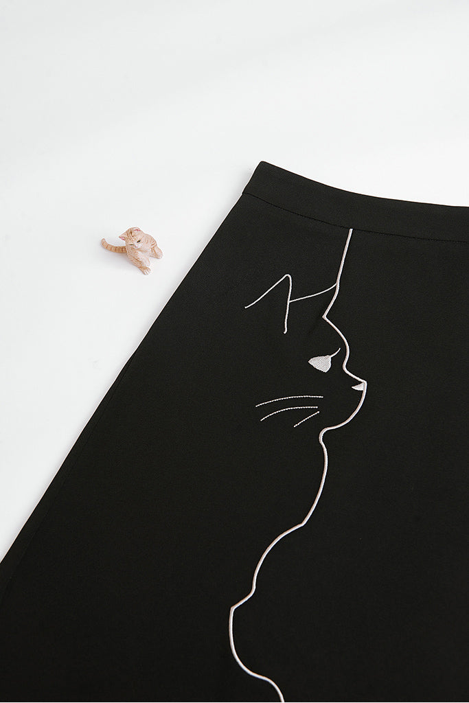 Meowvelous Skirt (Black)