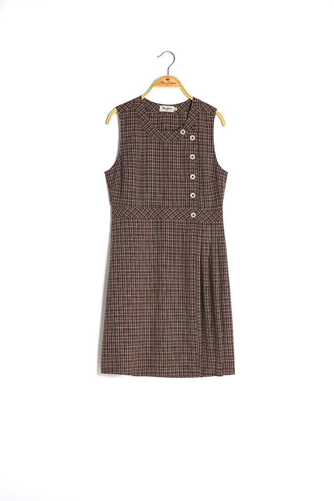 Moray Plaid Pinafore Dress