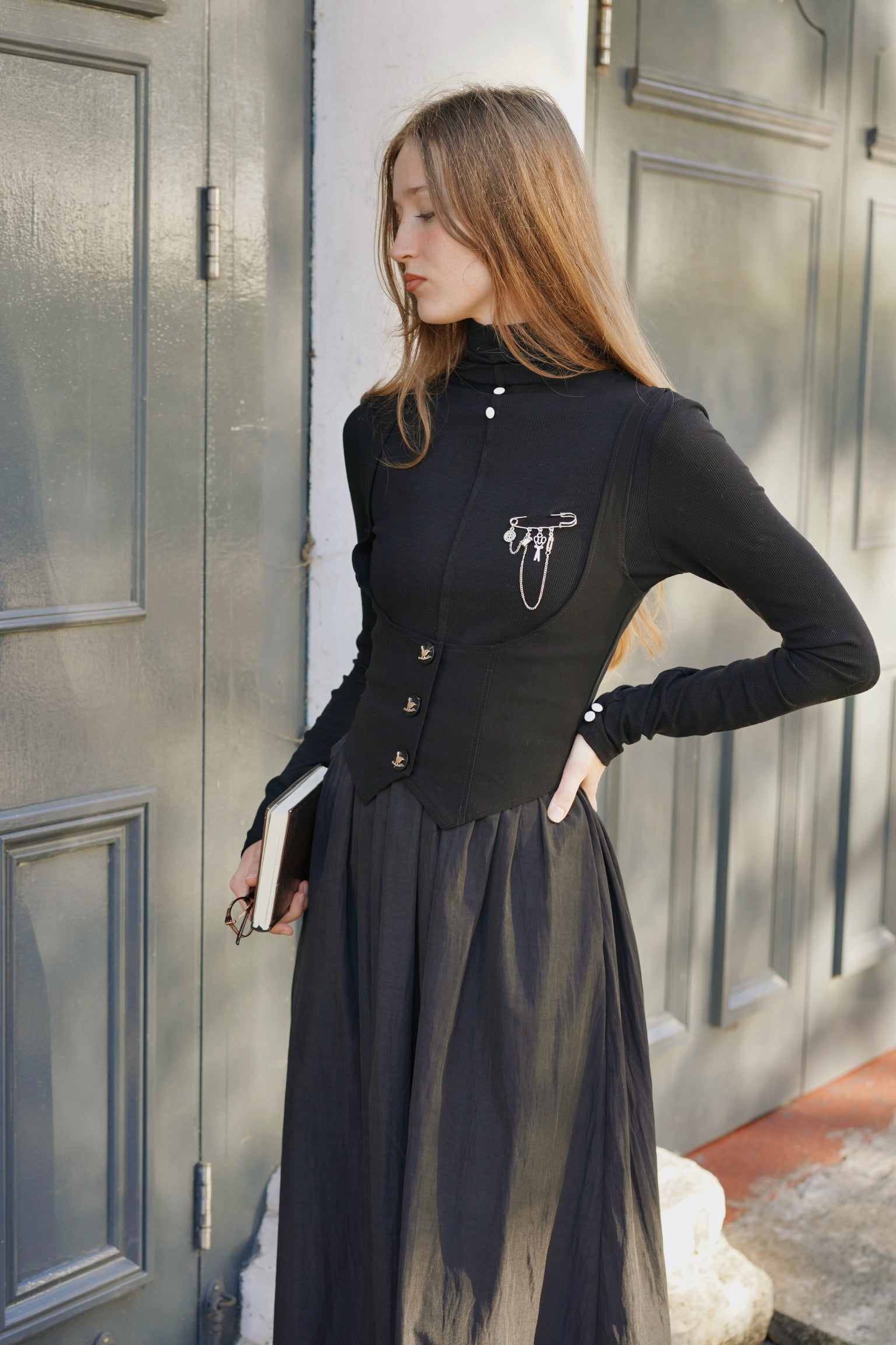 Morticia Corset Waistcoat