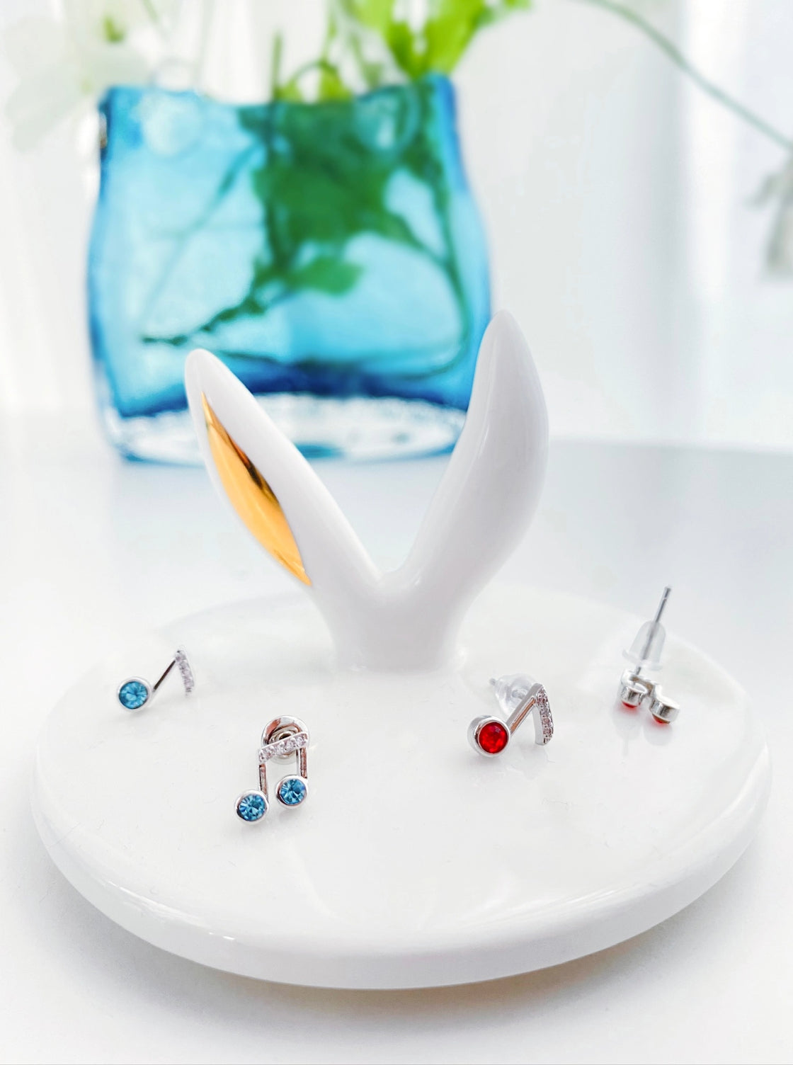 Music Note Earrings (925 Silver)