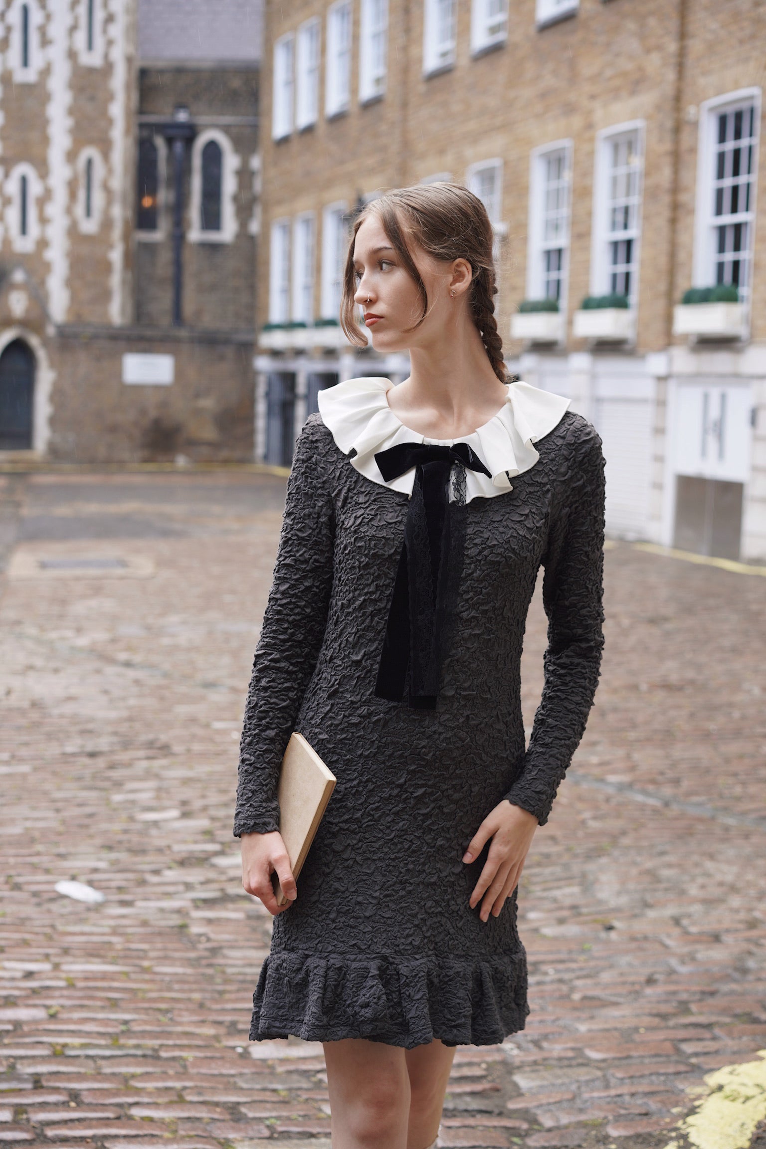 grey gothic dress Amazon.com: Gothic Dress Cute Navy Collar lace Dress Grey Retro Long-Sleeved Dress Harajuku Clothes (M,Medium): Clothing, Shoes & Jewelry
