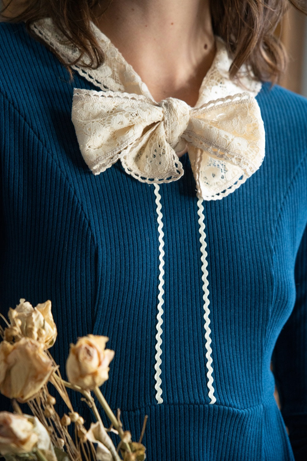 Nightingale Lace Collar Dress