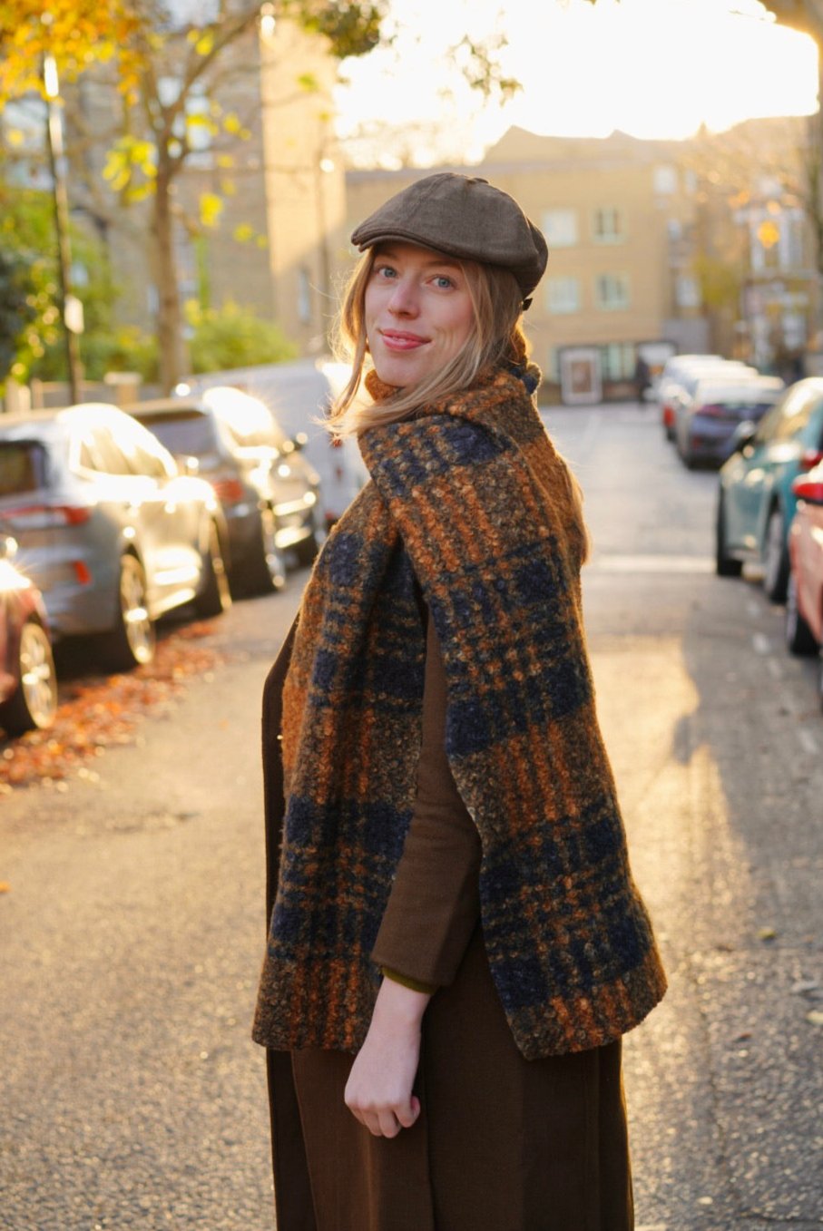 Woodland Friends Tartan Scarf (Cheerful Squirrel)