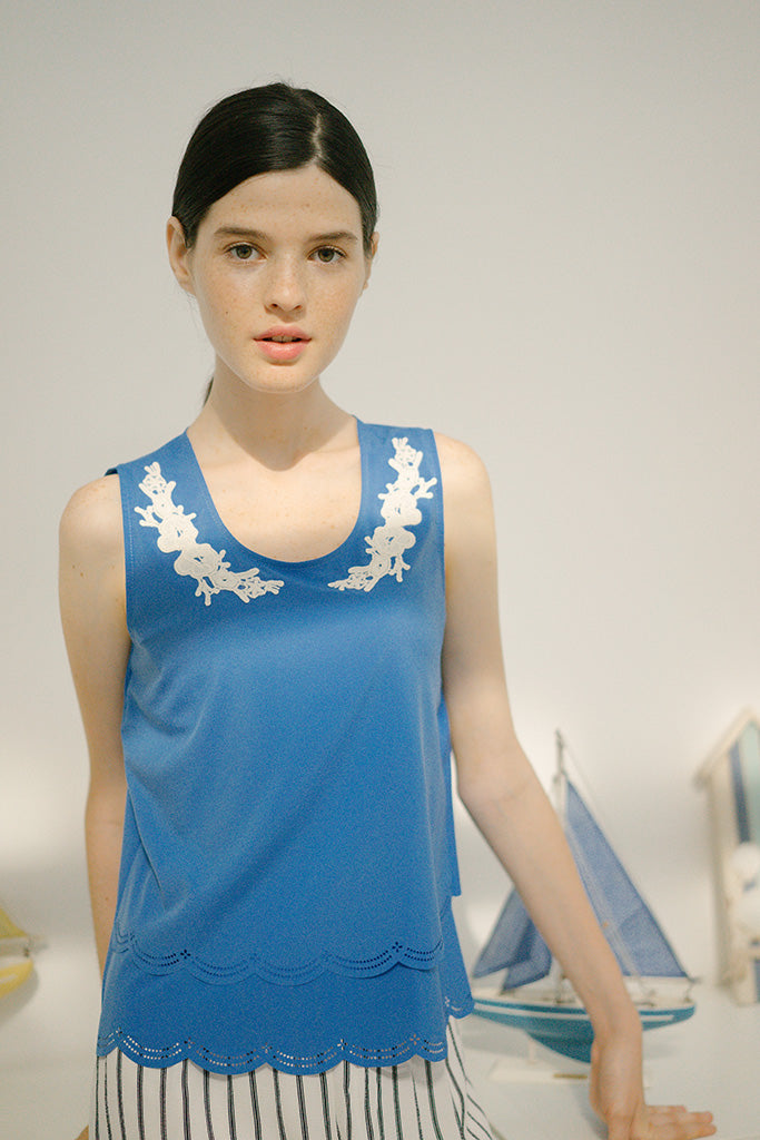 Paper Doll Top (Blue)