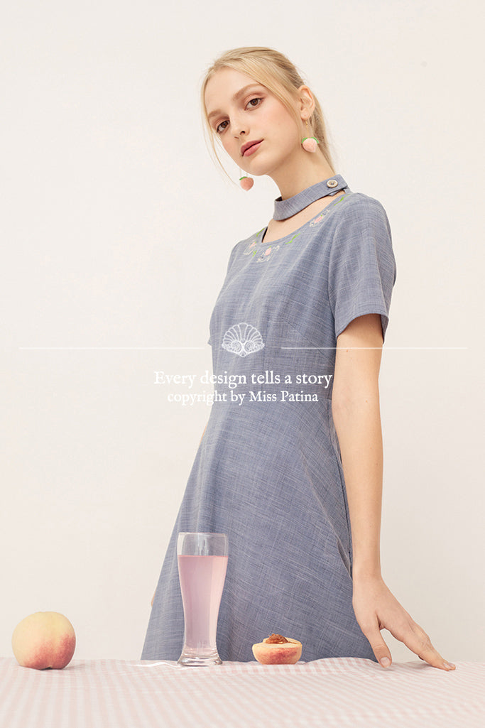 Peach Kitty Dress