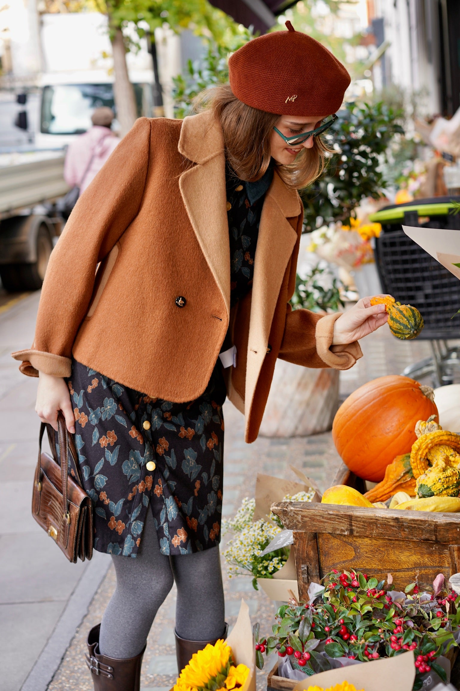 Peekaboo Cat Wool Blazer (Cambridge Brown)