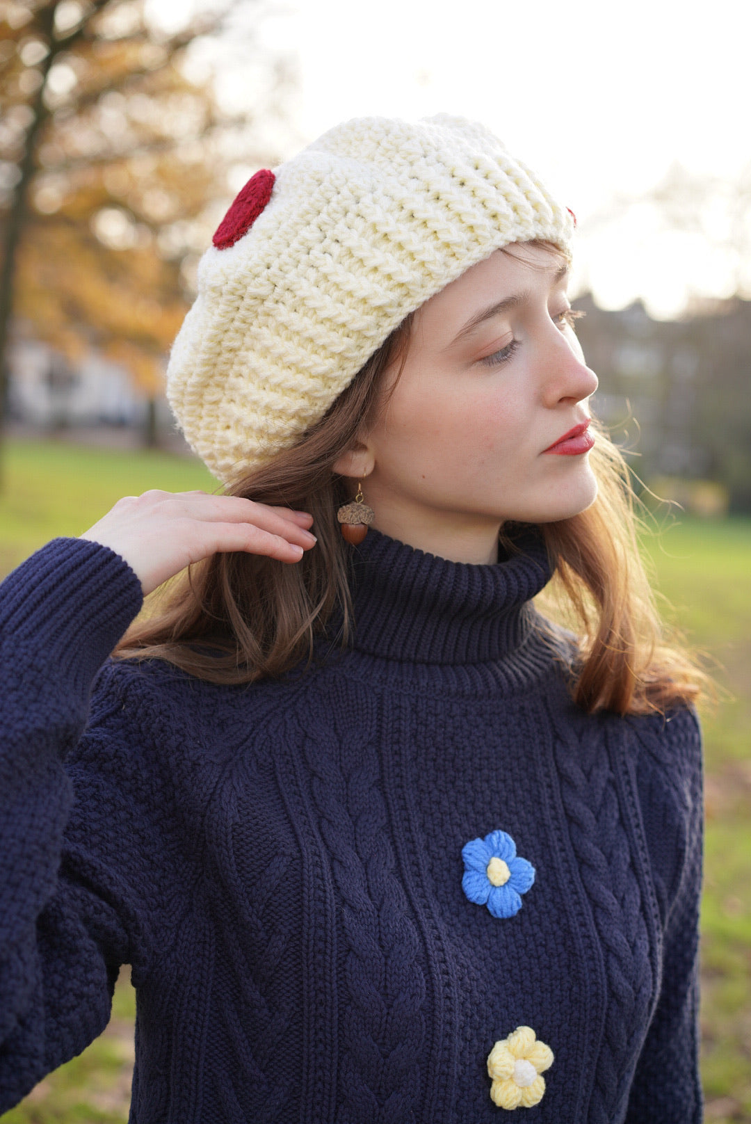 Handmade Strawberry Cake Hat