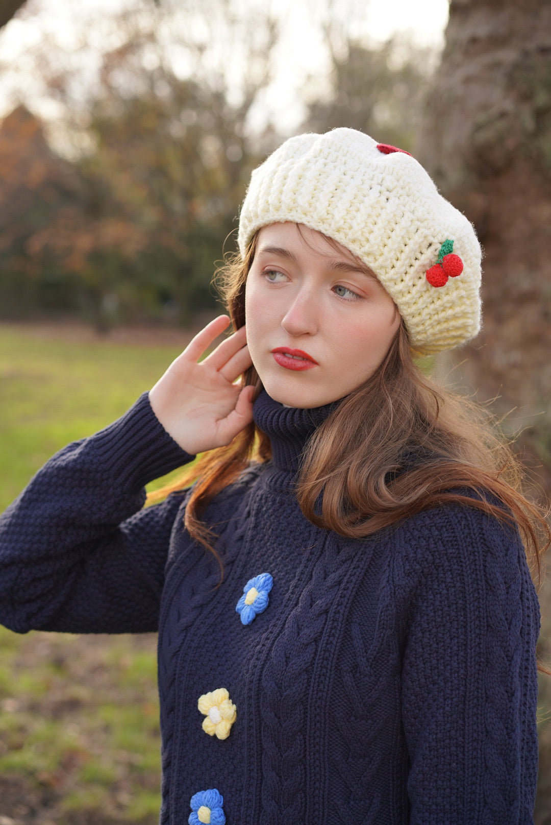 Handmade Strawberry Cake Hat