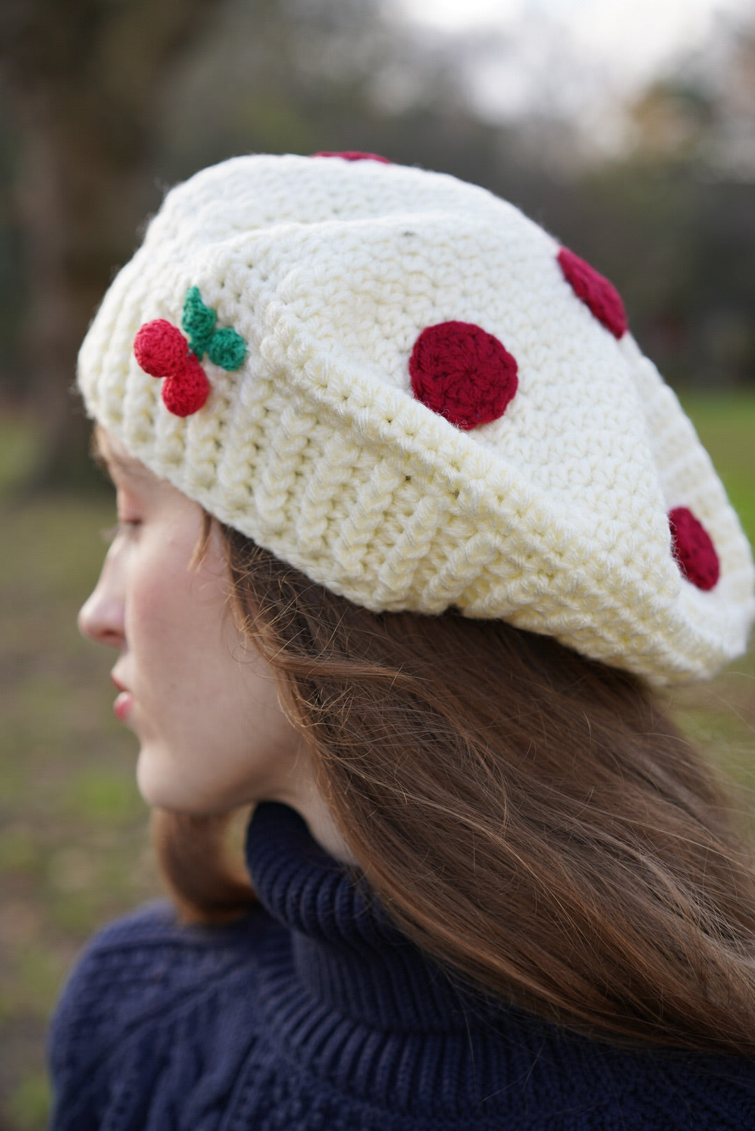 Handmade Strawberry Cake Hat