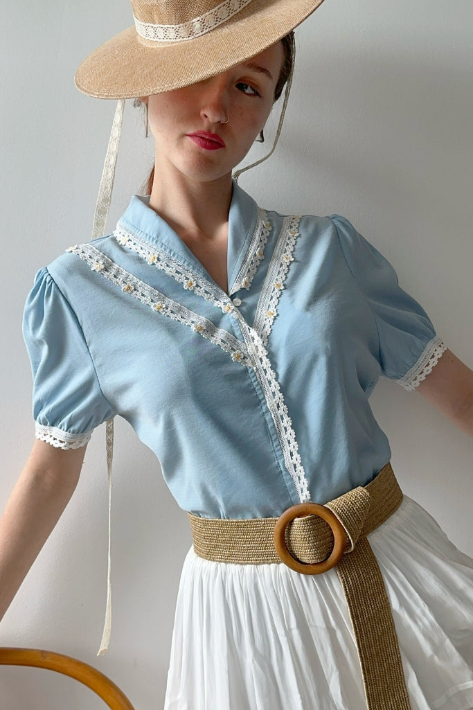 Prairie Daisy Shirt (Blue)