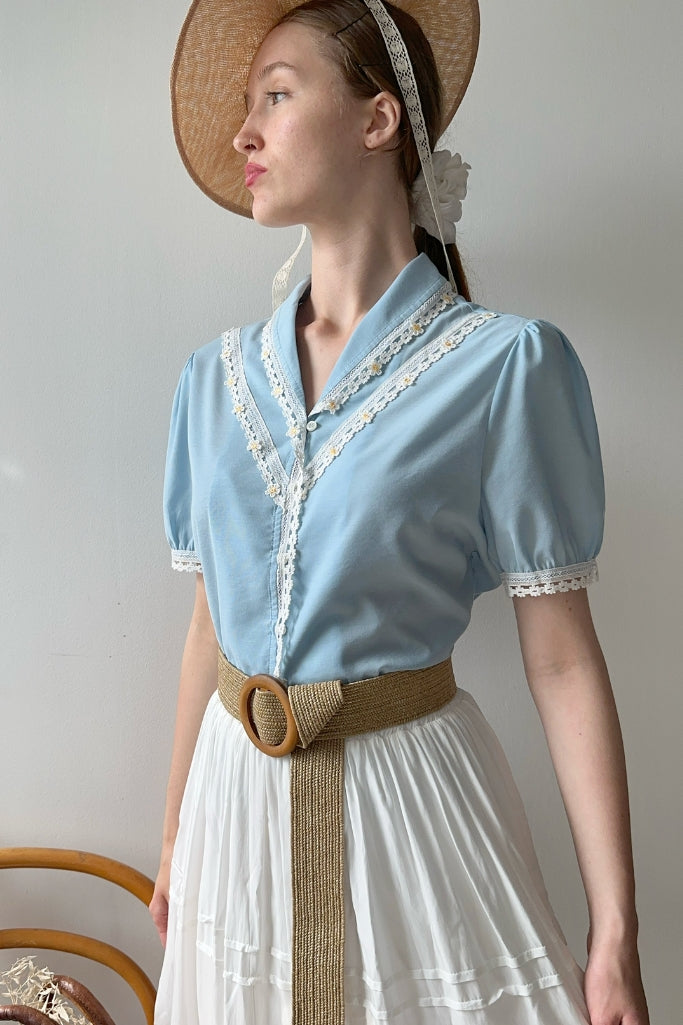 Prairie Daisy Shirt (Blue)