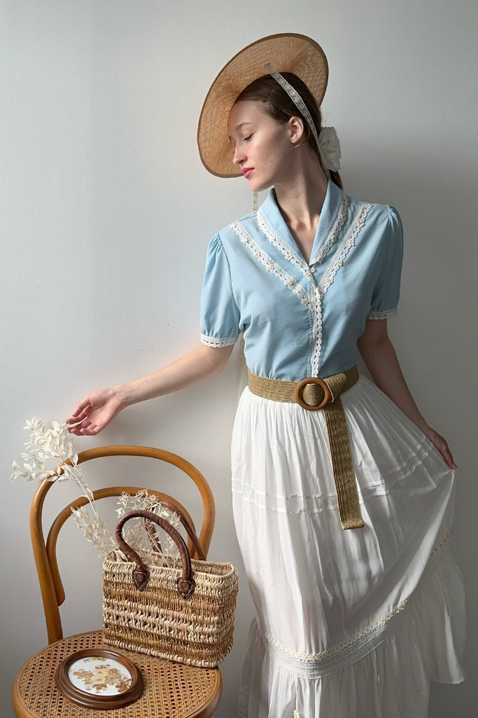 Prairie Daisy Shirt (Blue)