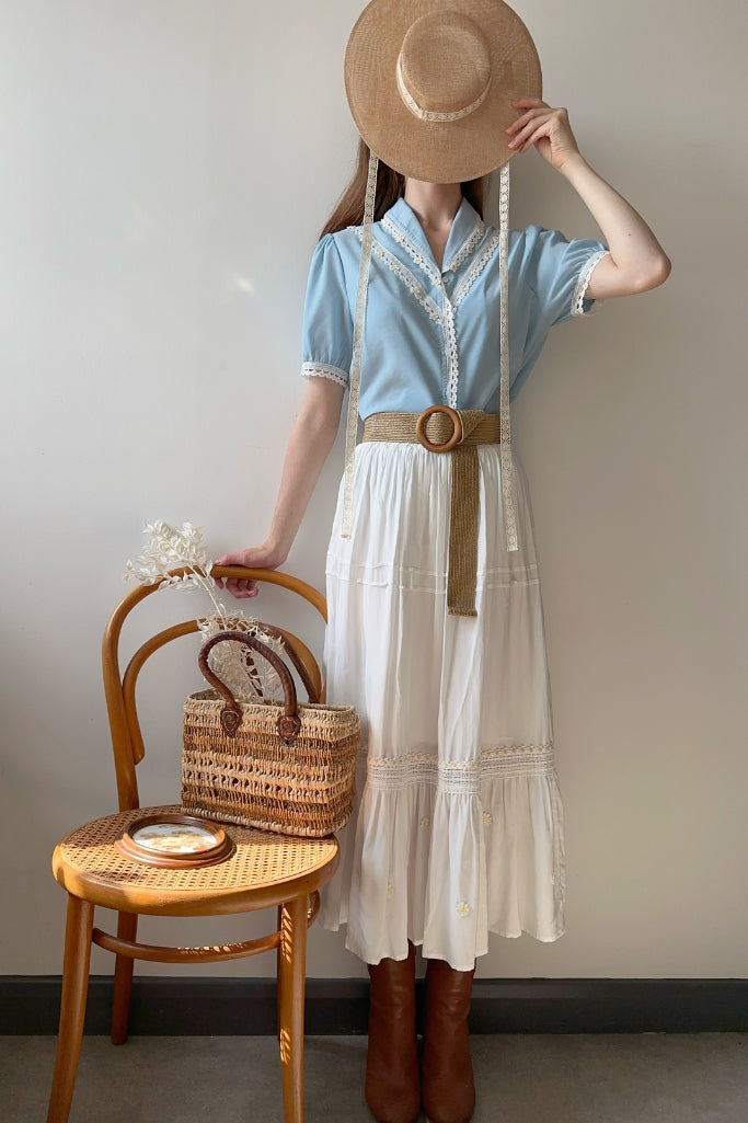 Prairie Daisy Shirt (Blue)
