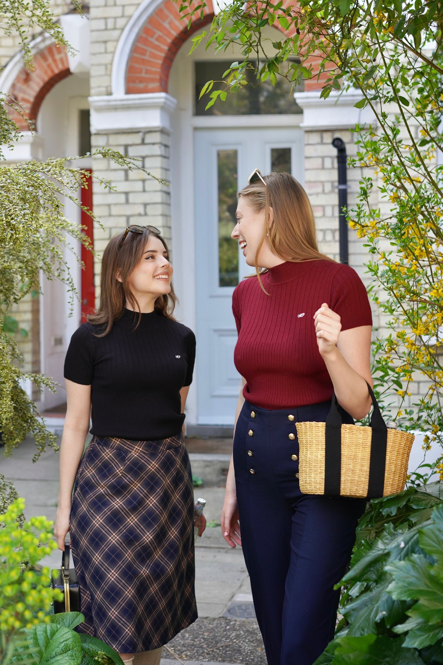 Retro Rizzo Knit Top (Black)