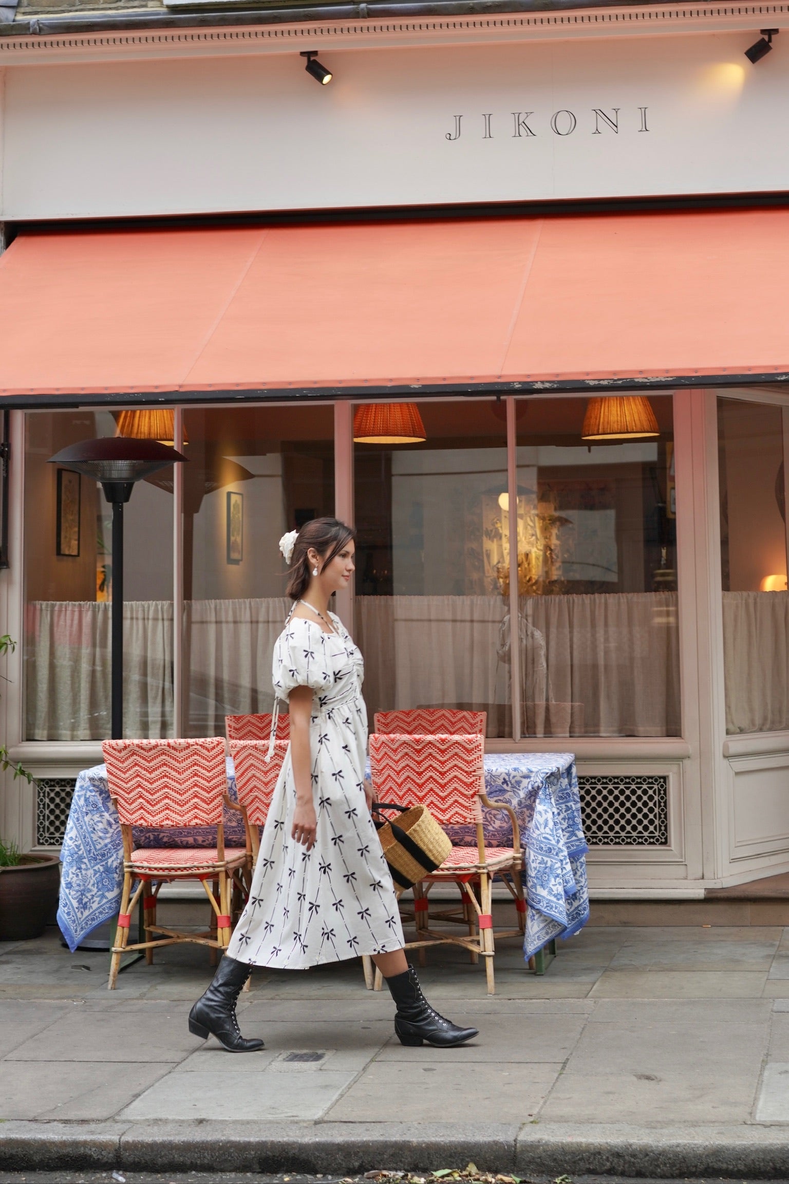 Riviera Ribbons Midi Dress