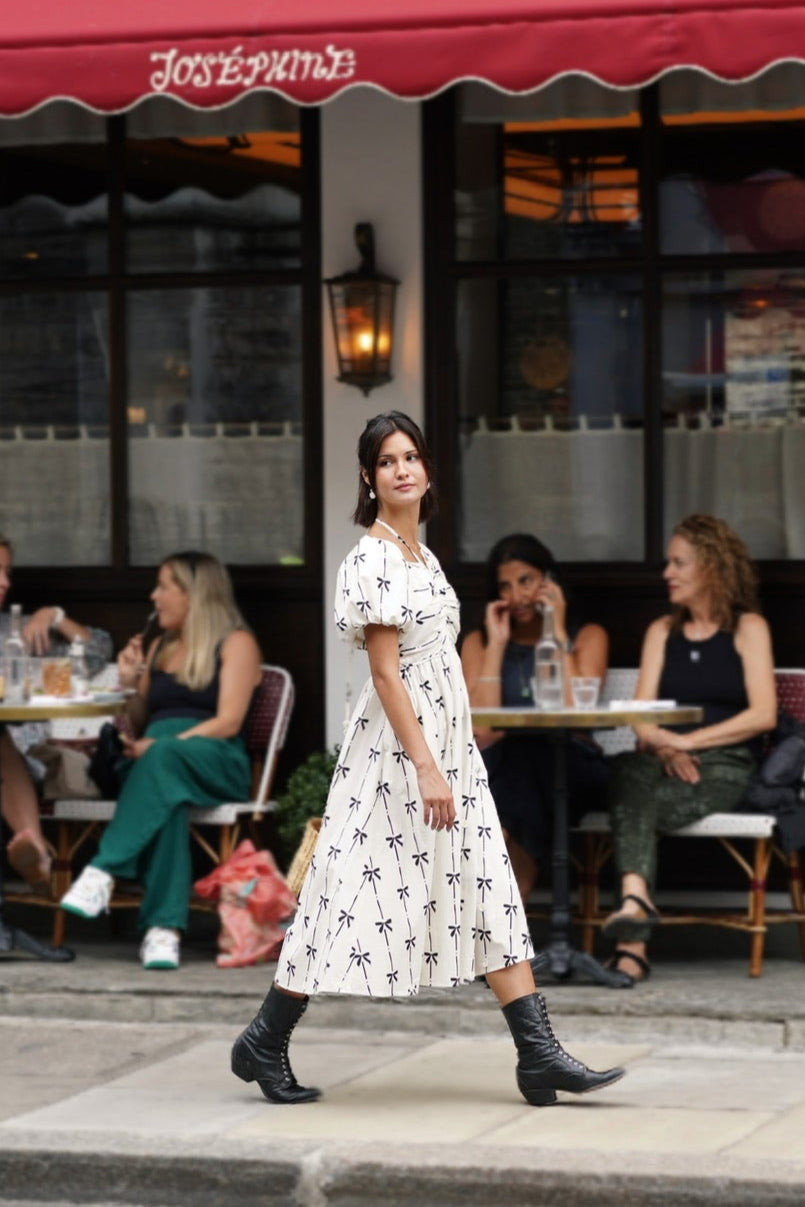 Riviera Ribbons Midi Dress