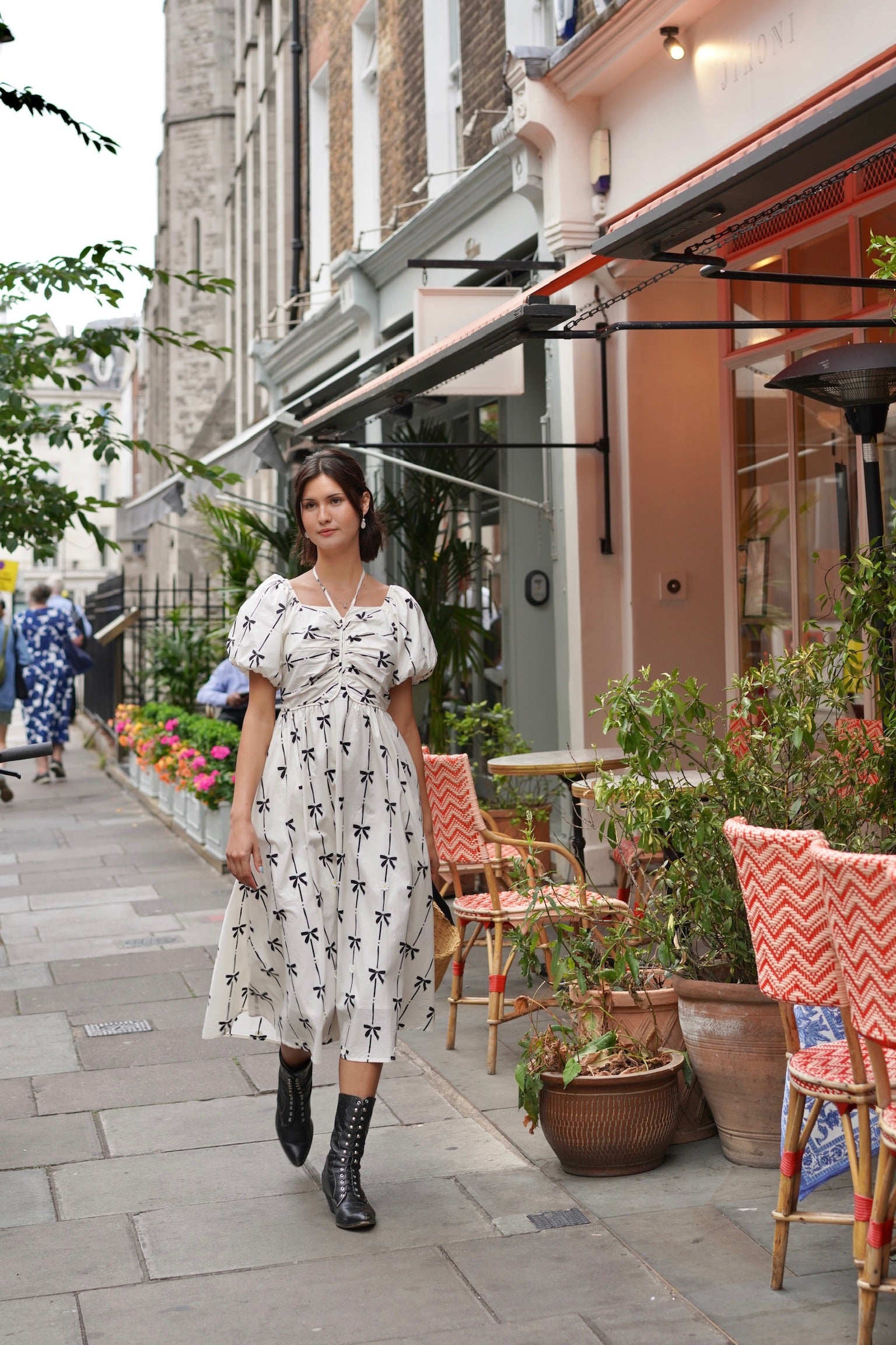 Riviera Ribbons Midi Dress