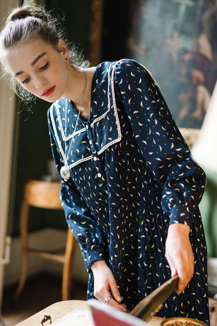 Ruth Sailor-Collar Dress