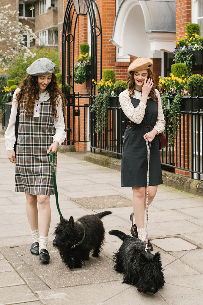Lace Checked Pinafore
