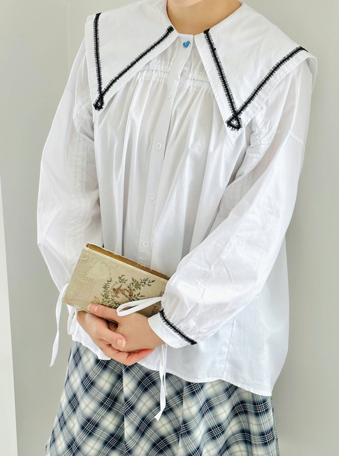 Sailor Sally Cotton Blouse (White)