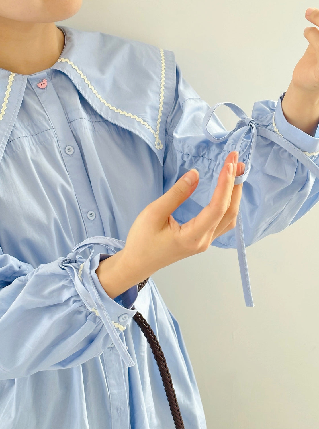 Sailor Sally Cotton Blouse (Blue)