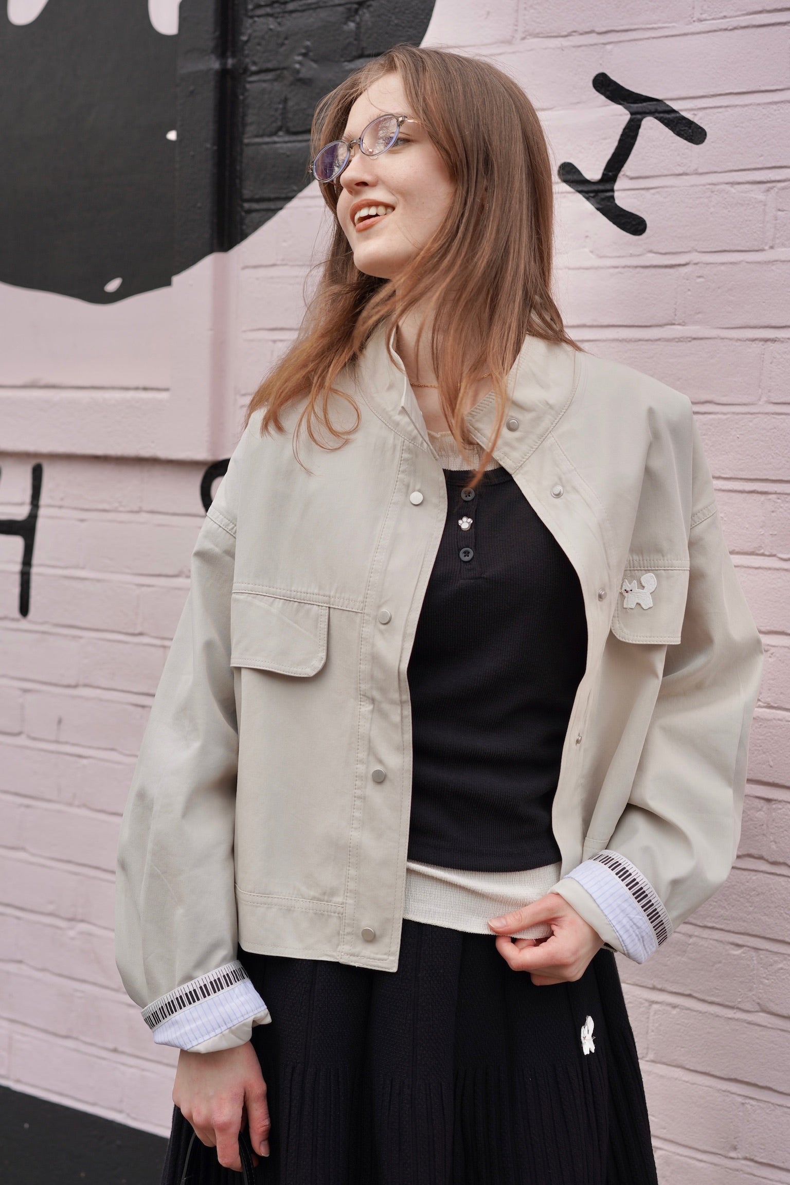 Signature Flight Cropped Jacket (Cream) – Miss Patina