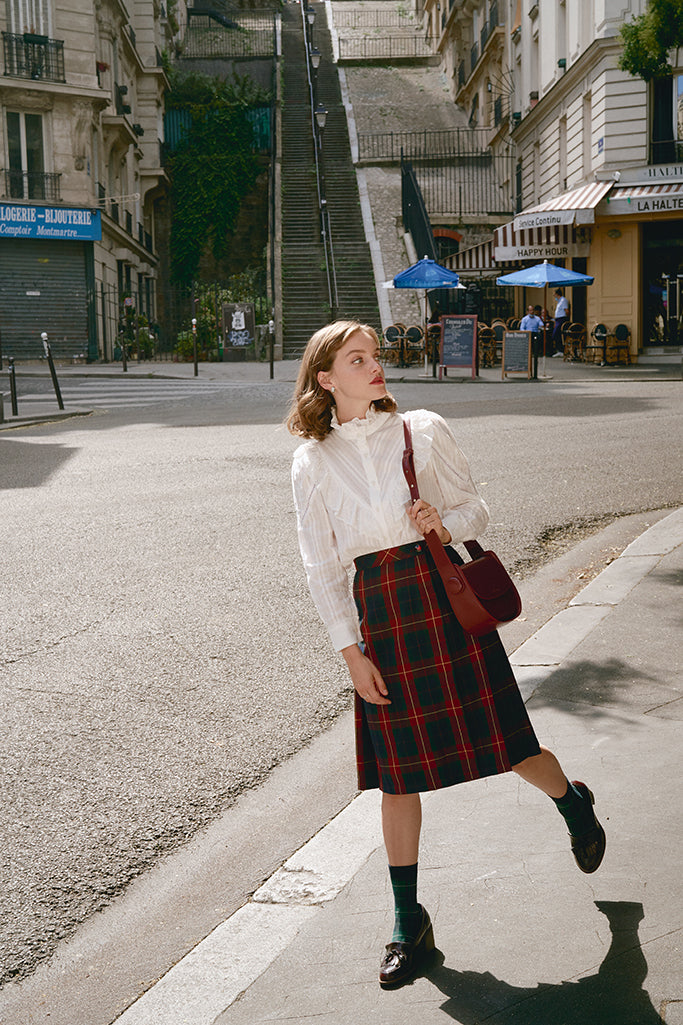 Tartan Pleated Skirt