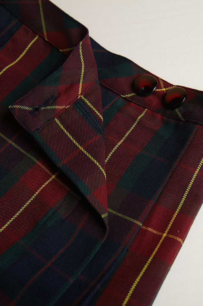 Tartan Pleated Skirt