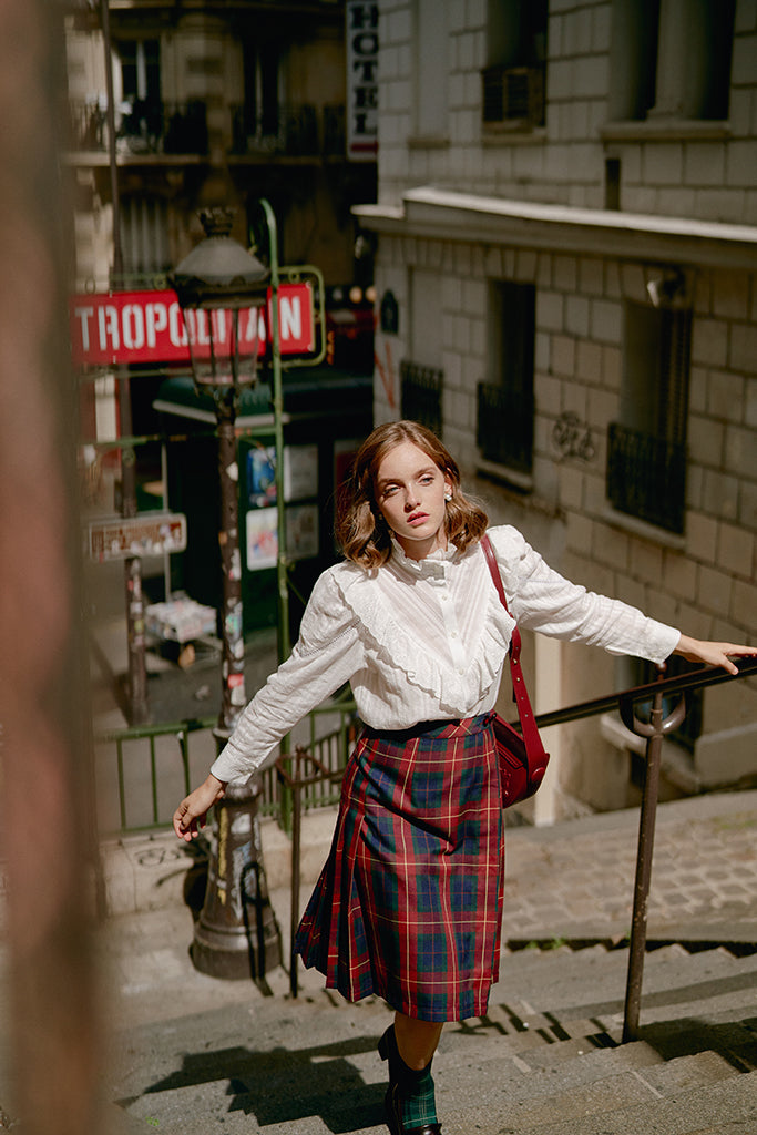 Tartan Pleated Skirt