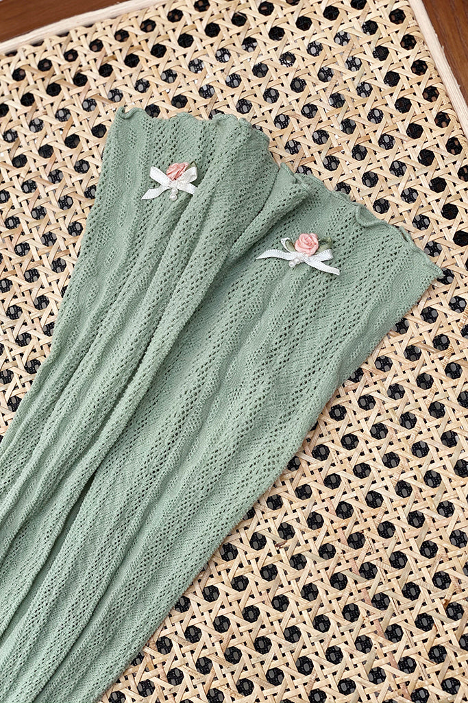Tasha Garden Socks (Mint)