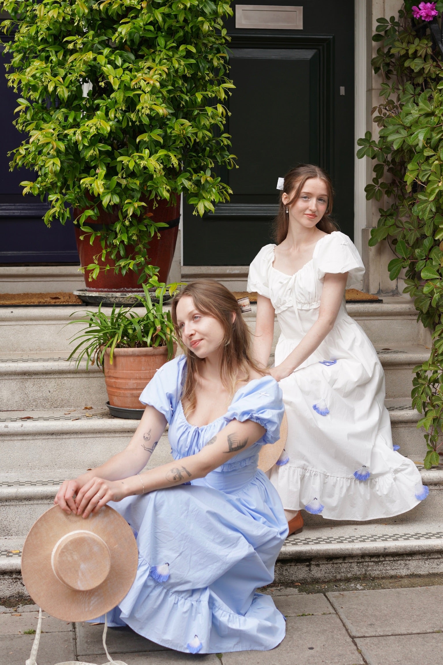 The Austen Regency Dress (Blue)
