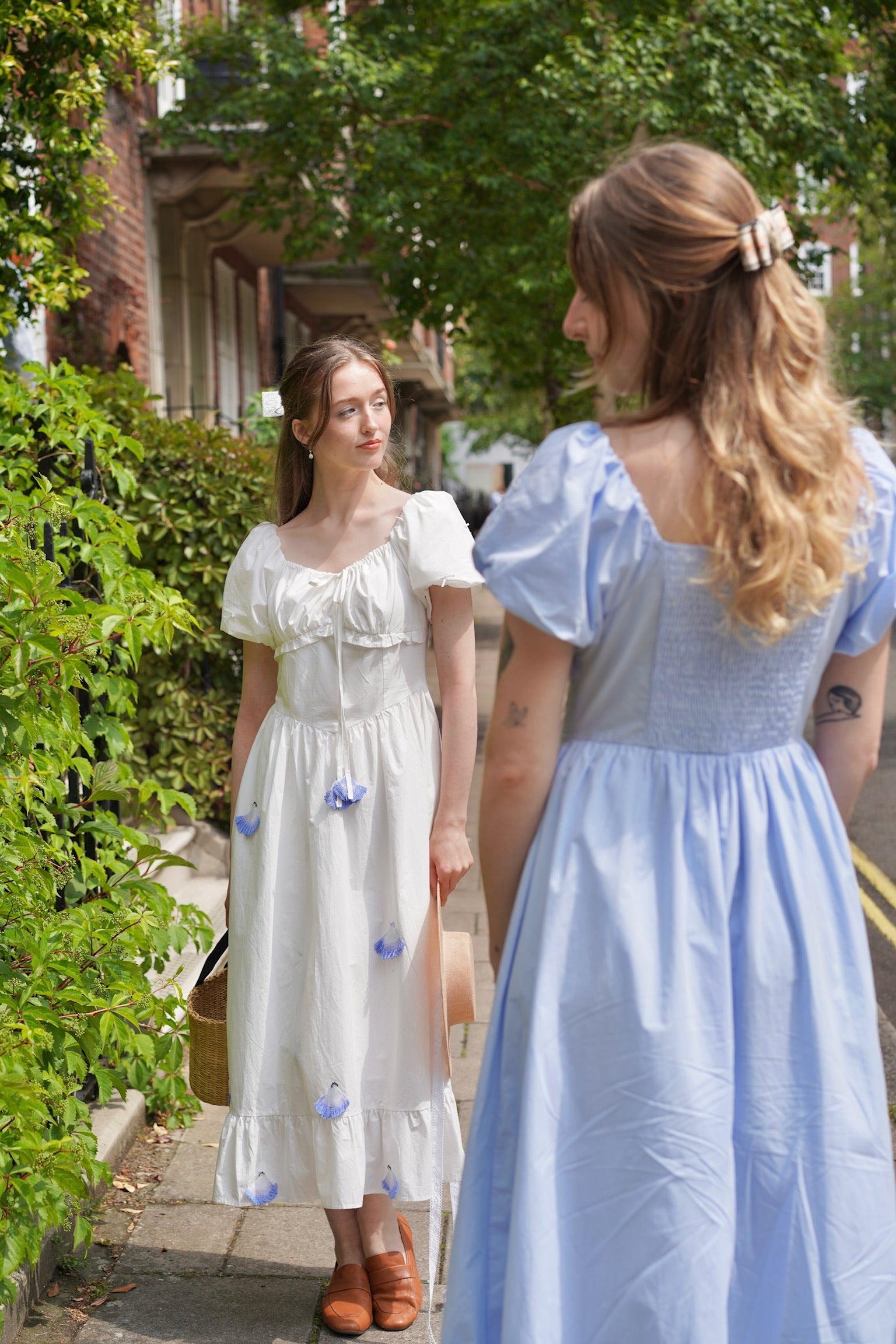 The Austen Regency Dress (Blue)