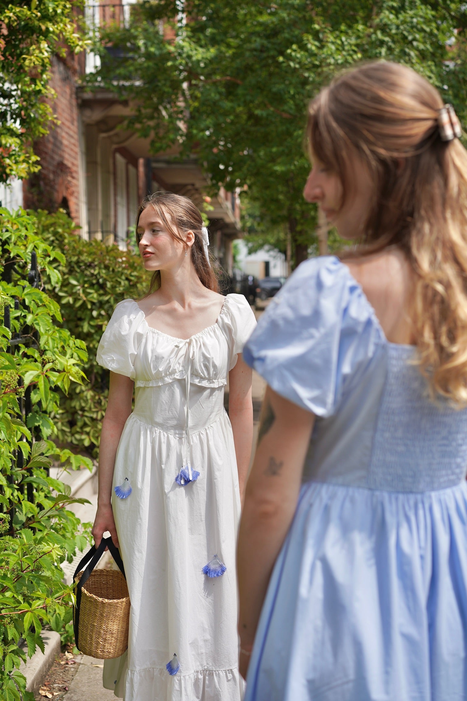 The Austen Regency Dress (Blue)