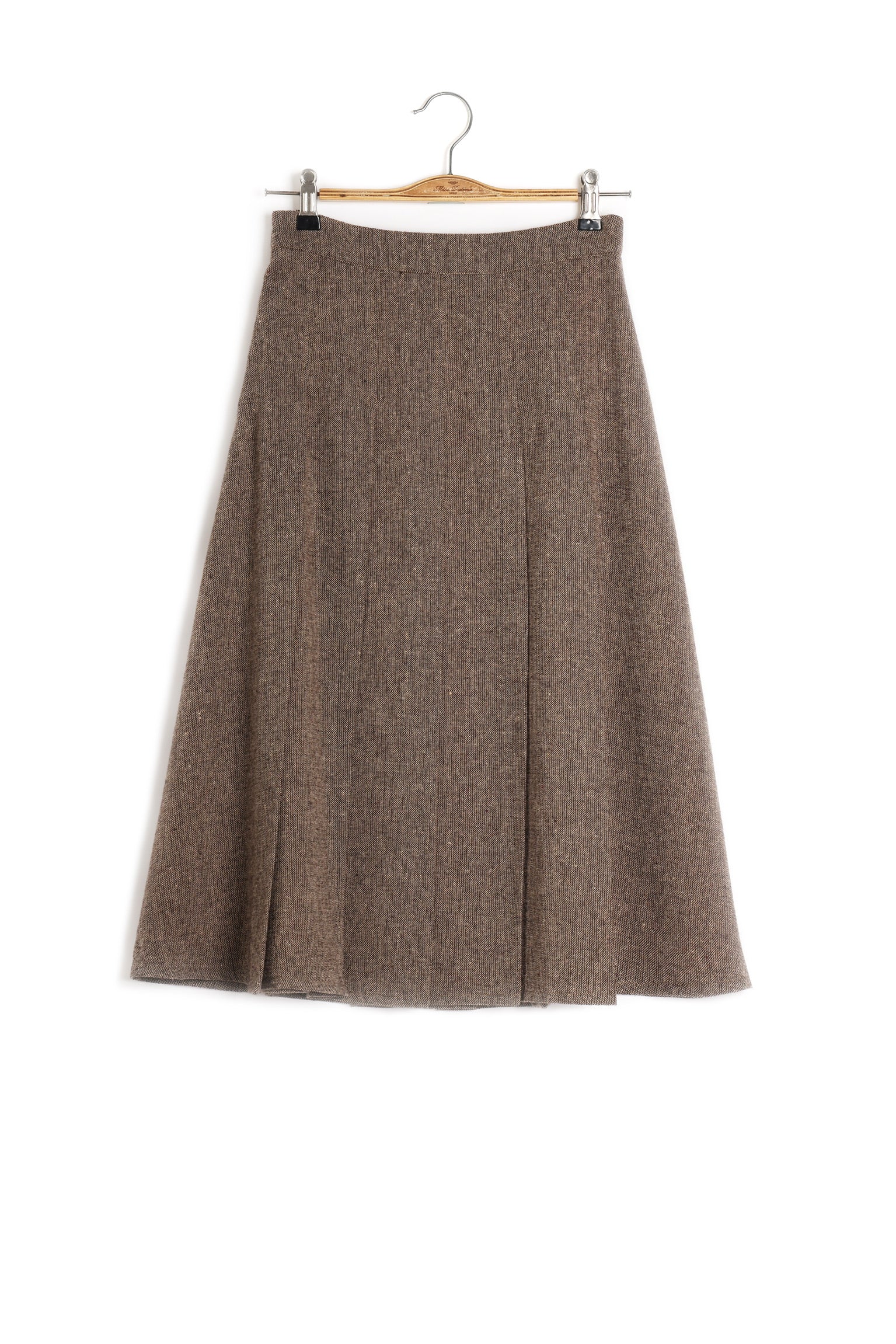 The Shelby Tweed Skirt (Brown)